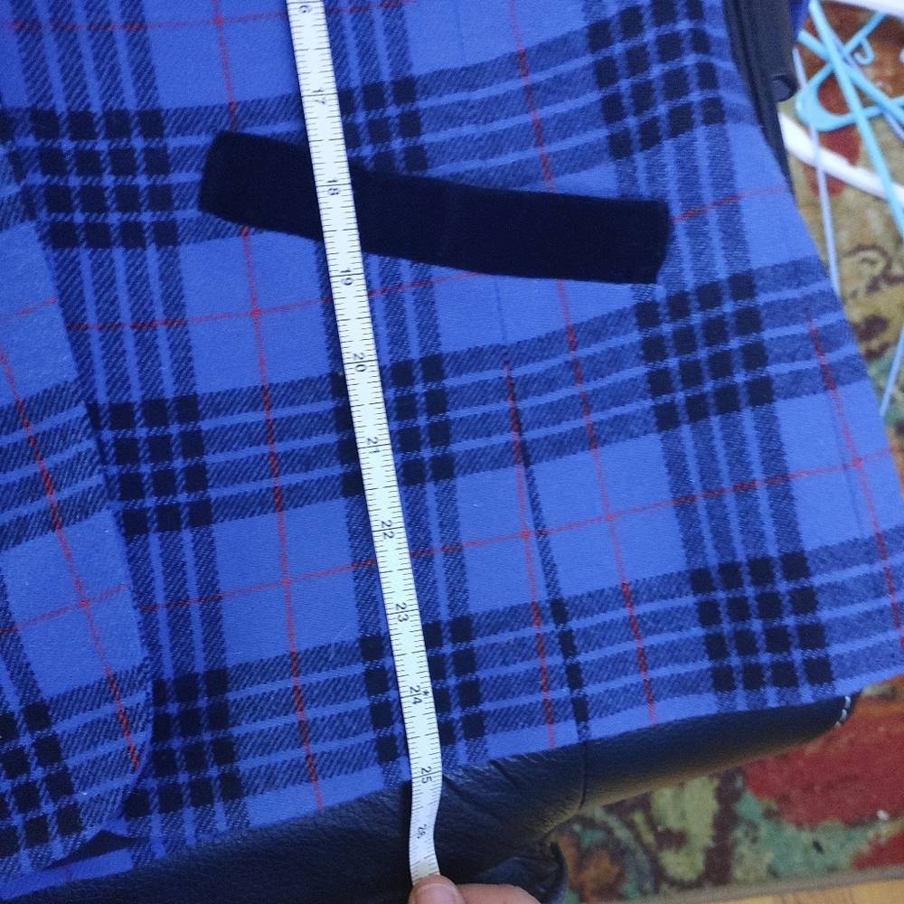 Vintage Classic Preppy Girl 100% Virgin Wool Pendleton Plaid Blazer - Picture 9 of 12